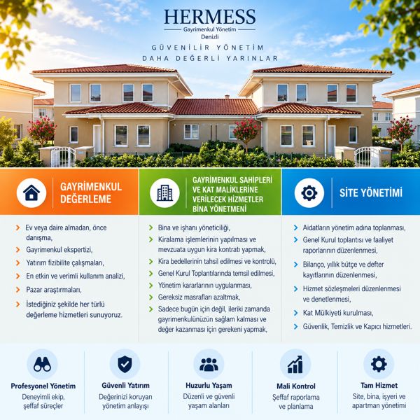 Broşür: Değerleme, bina yönetimi ve site yönetimi hizmetleri